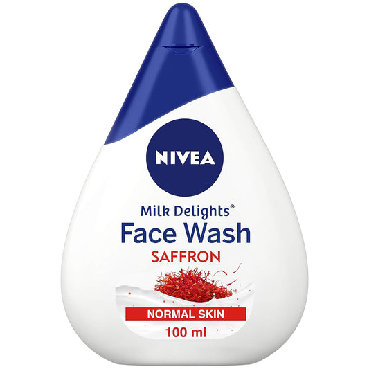 NIVEA Milk Delights Face Wash Precious Saffron For Normal Skin 100ml, 100 ml