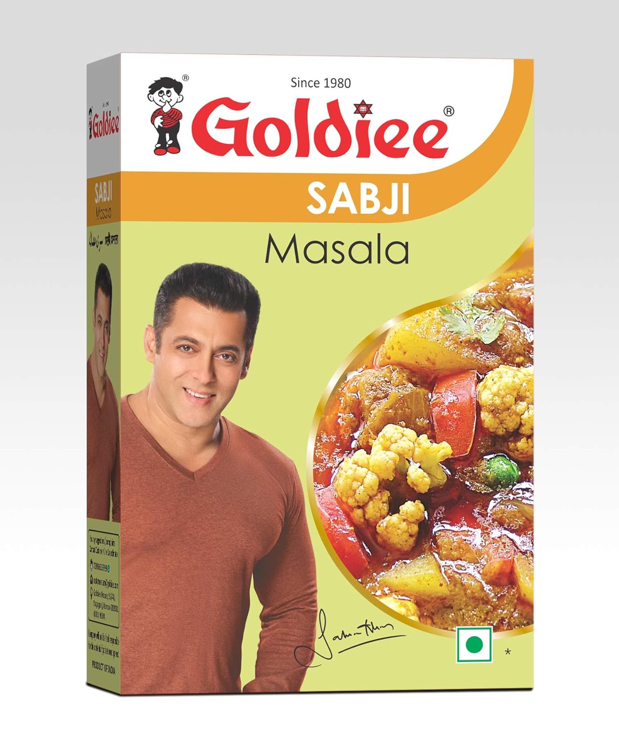 Goldiee Sabji Masala Pack 100 Grams