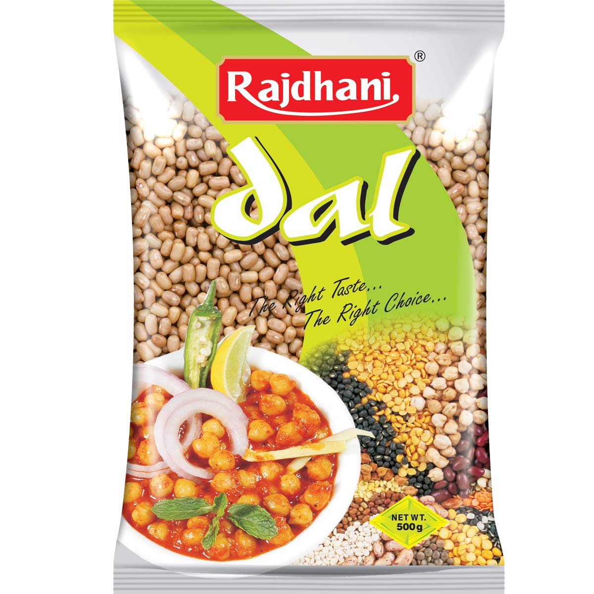 Rajdhani Pulses - Moth Sabut, 500g