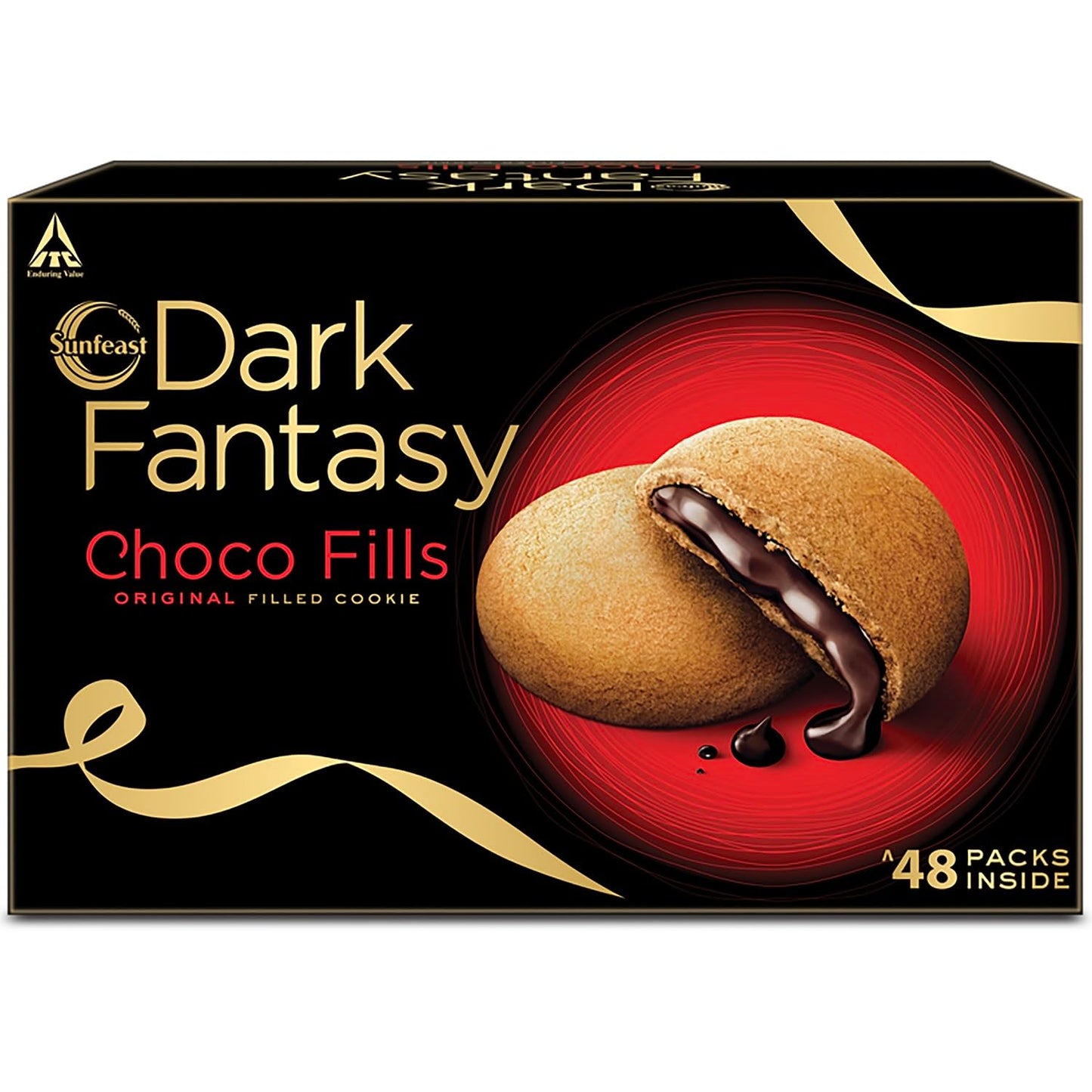 Sunfeast Dark Fantasy Choco Fills, 600g, Original Filled Cookies with Choco Crème