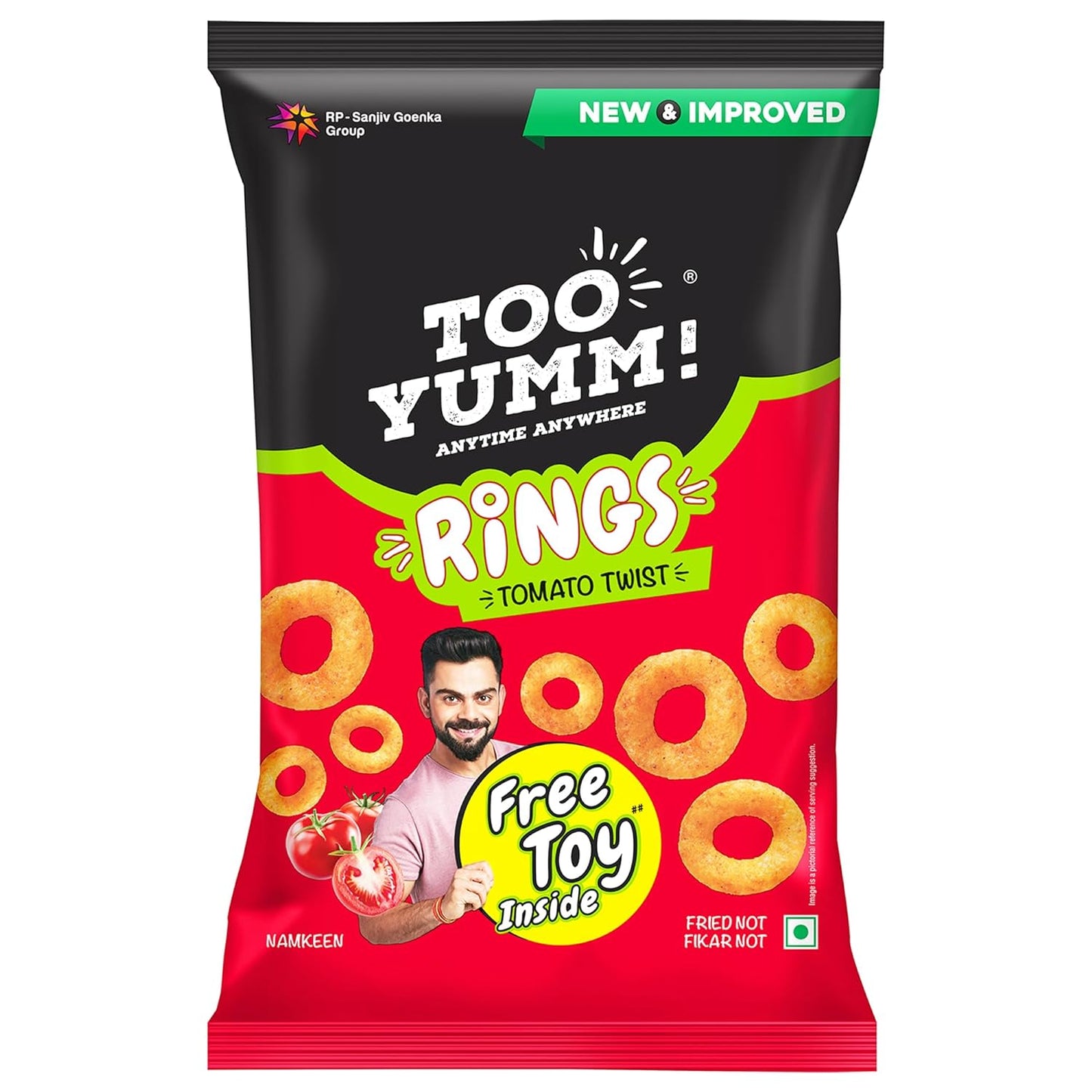 Too Yumm! Rings Tomato Twist 75/70 Gm(Weight May Vary)