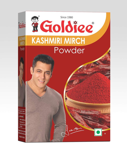 Goldiee Mircha Kashmiri Powder 100 Gm Pack