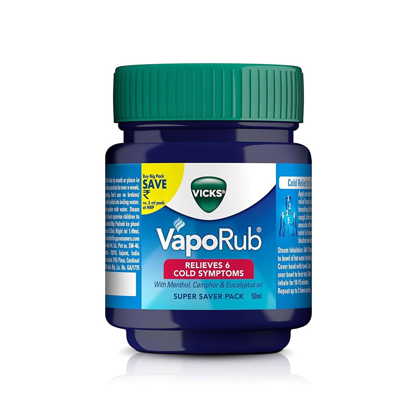 Vicks Vaporub Pack - 50 Ml (Pack Of 2)