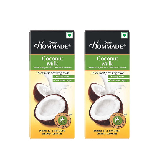 Dabur Hommade Coconut Milk, 200Ml (Pack Of 2)