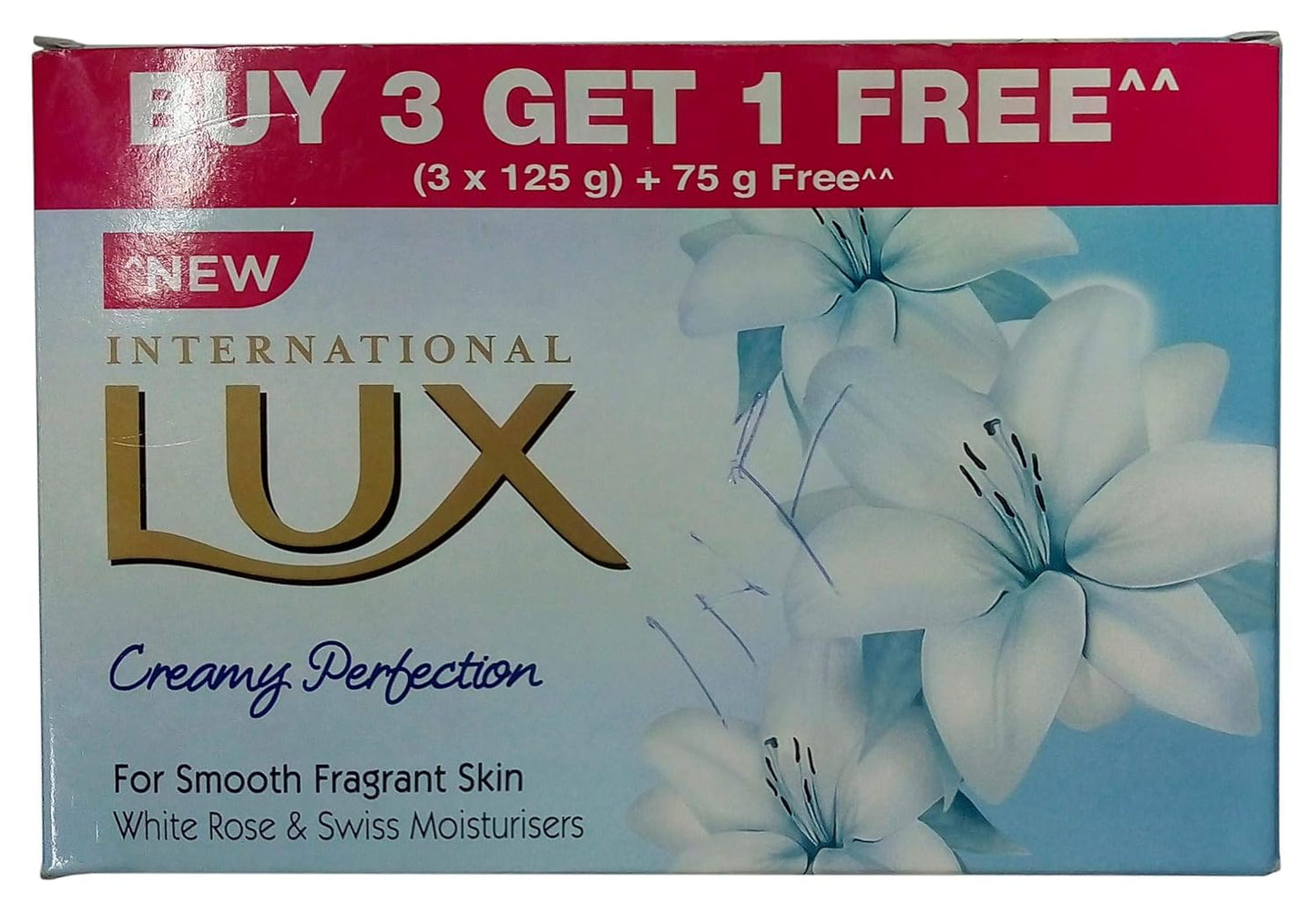 Lux Soap Bar - Creamy Perfection, 450g Promo Pack