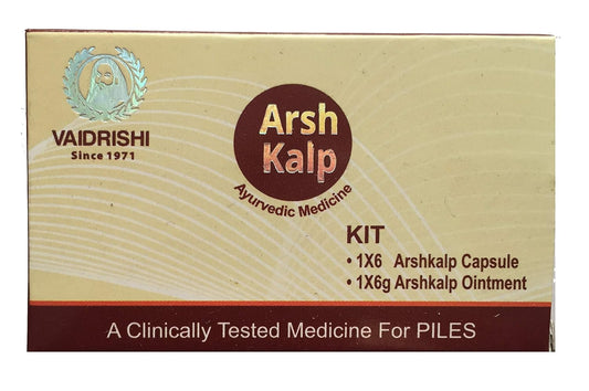 Vaidrishi Laboratories, Arsh Kalp 6 Capsule 6 Gm Ointment Combi Pack