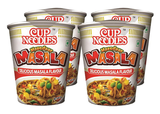 Nissin Cup Noodles Mazedaar Masala, 70G (Pack Of 4)