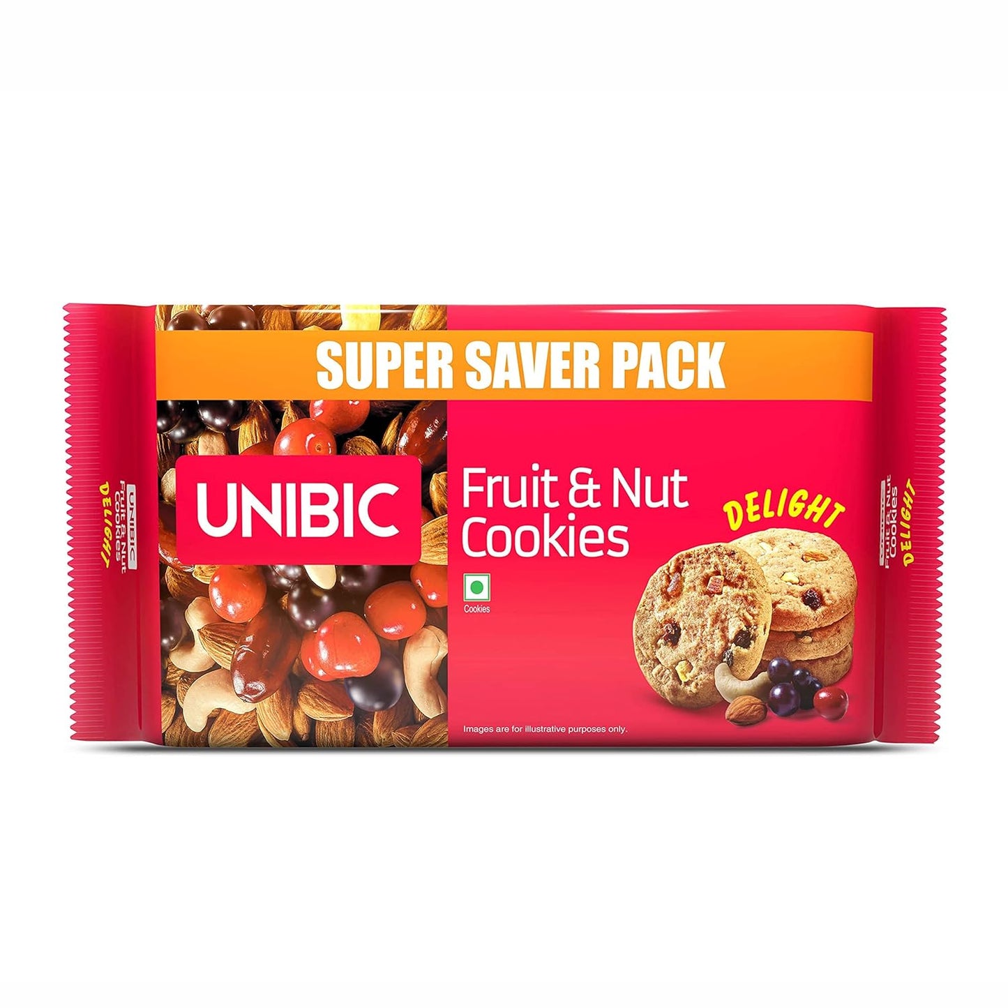 UNIBIC Fruit & Nut Cookies, 500 g