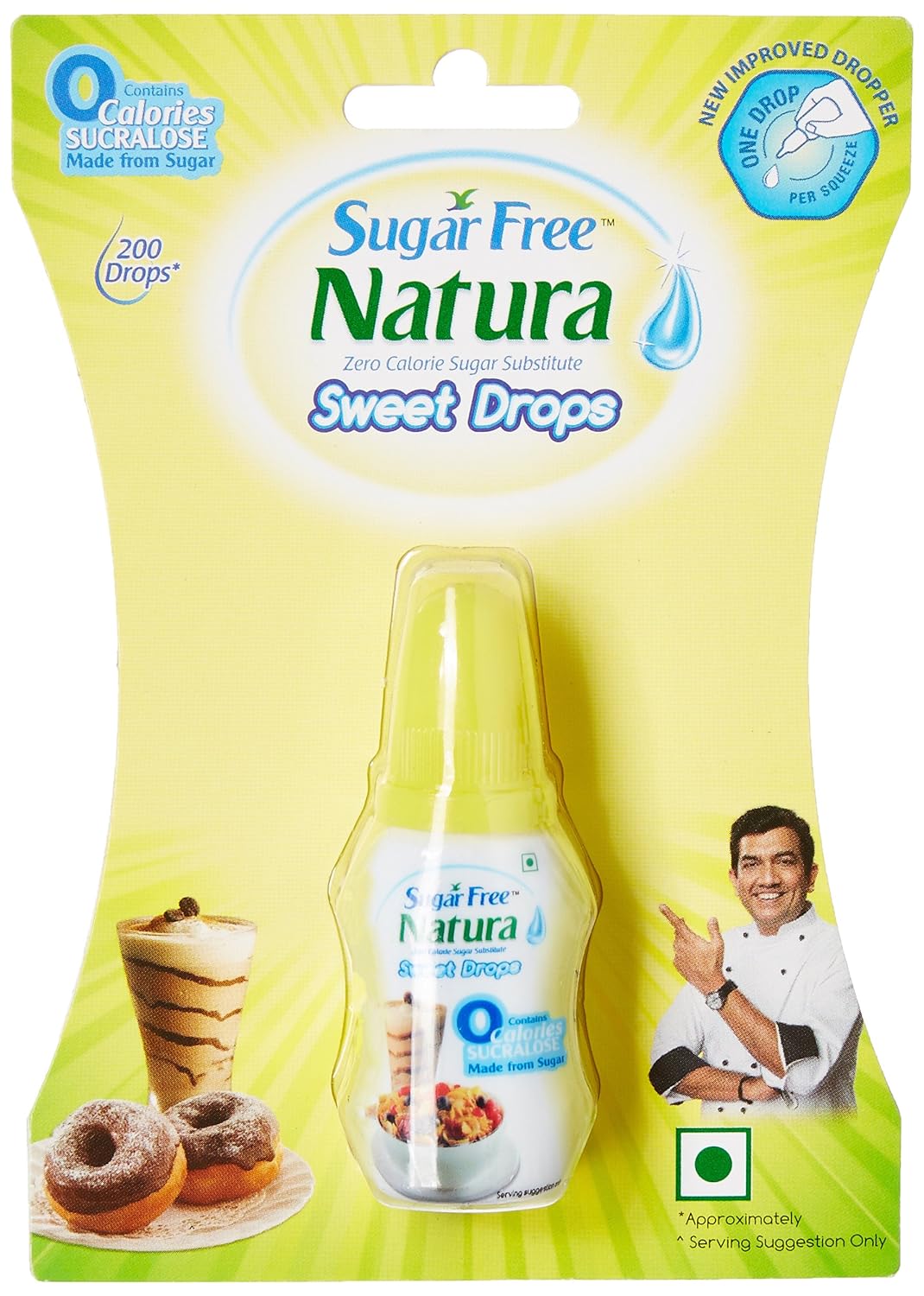 Sugar Free Natura Sugar Substitute - Sweet Drops, 200 Drops