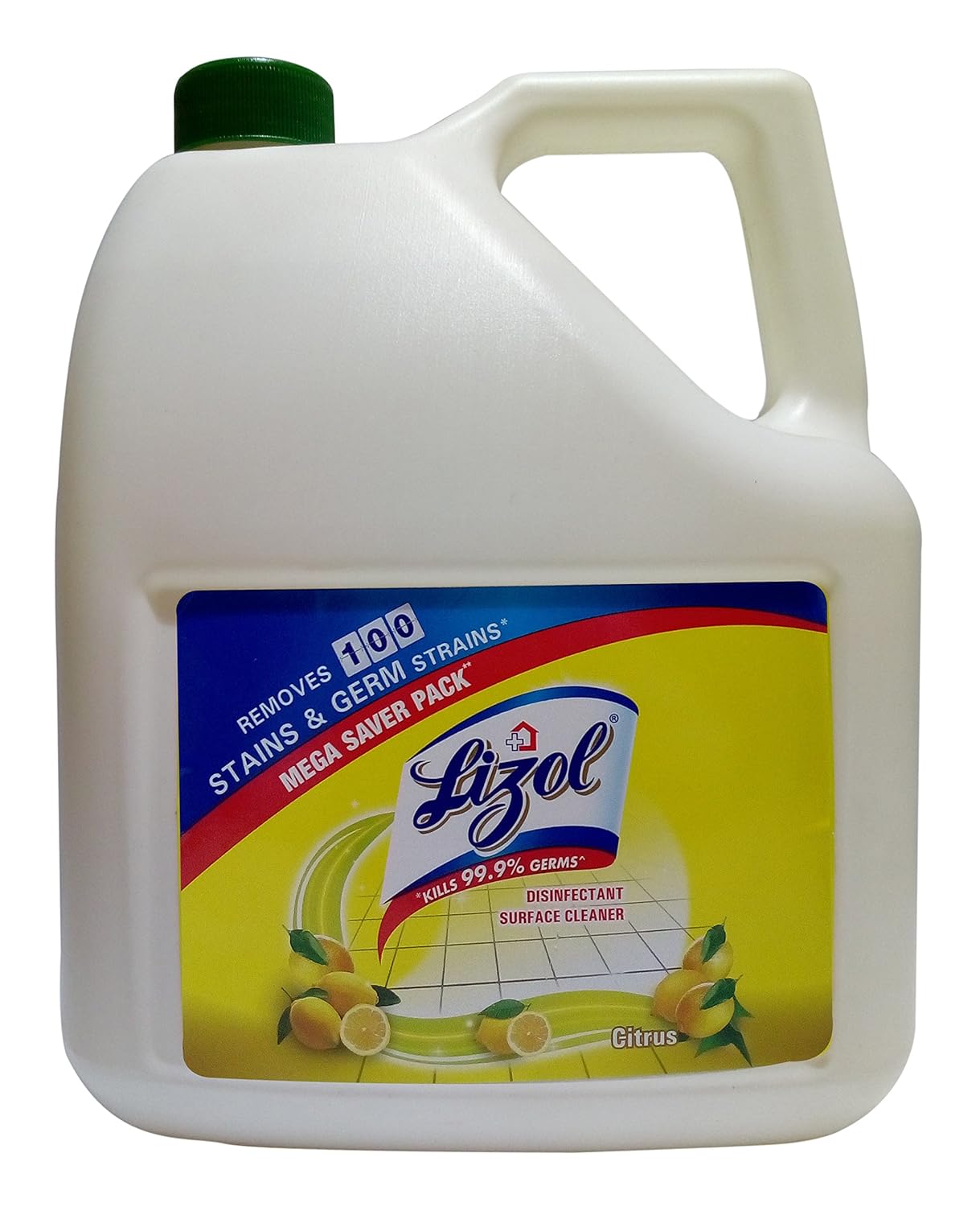 Lizol Disinfectant Surface Cleaner - Citrus, 5L Can