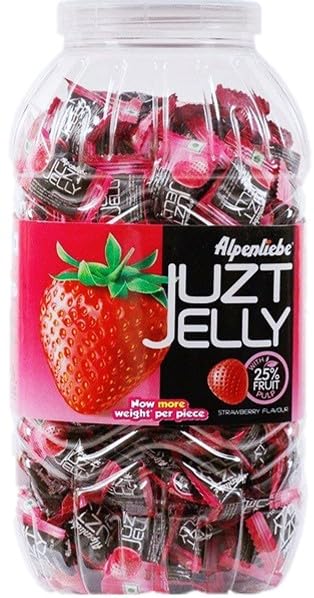 Alpenliebe Juzt Jelly Strawberry 225 U Jar 832.5 G