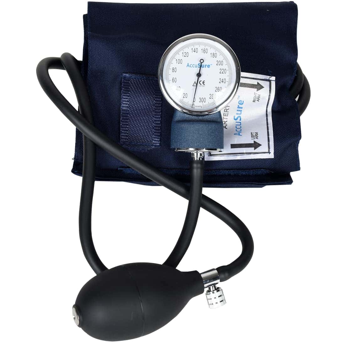 AccuSure Aneroid Sphygmomanometer BP Monitor Black 