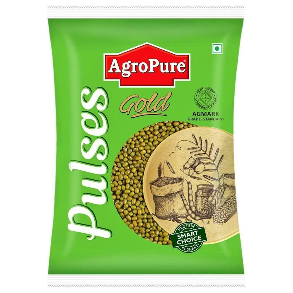 Agropure Gold Moong Sabut 1 Kg