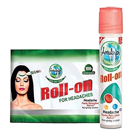 Amrutanjan Headache Faster Relaxation Roll on 10 ml pack of 2 