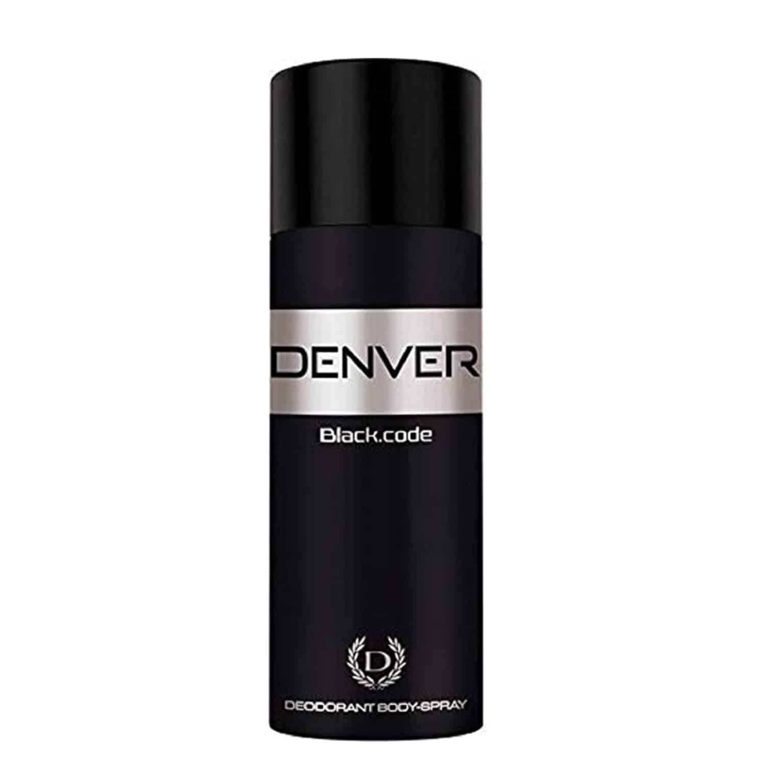 DENVER Black Code Deodorant - 200ML | Long Lasting Deo Body Spray for Men 