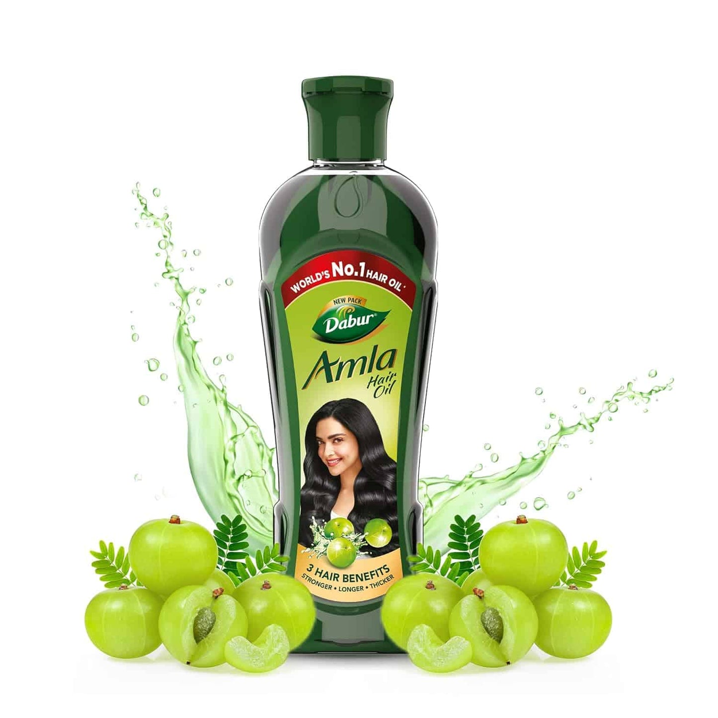 Dabur Amla Hair Oil - 180 ml | For Strong, Long and Thick hair | Nourishes Scalp | Controls Hair Fall, Strengthens Hair & Promotes Hair Growth 