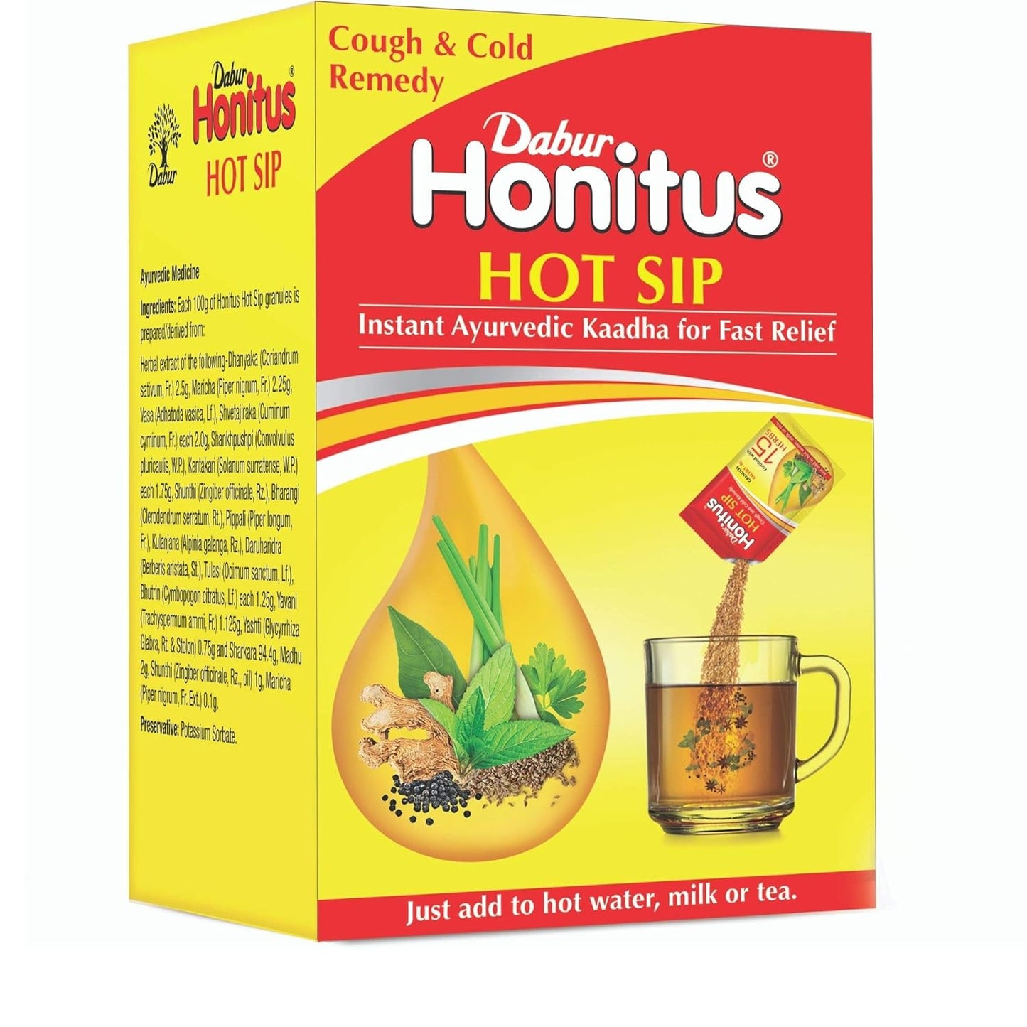 Dabur Honitus Hot Sip - Pack of 7