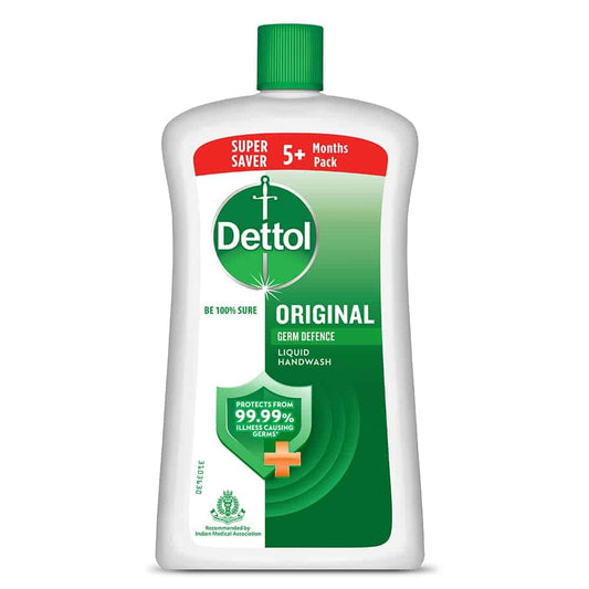 Dettol Liquid Handwash Bottle - Original Hand Wash- 900ml | Germ Defence Formula | 10x Better Germ Protection 