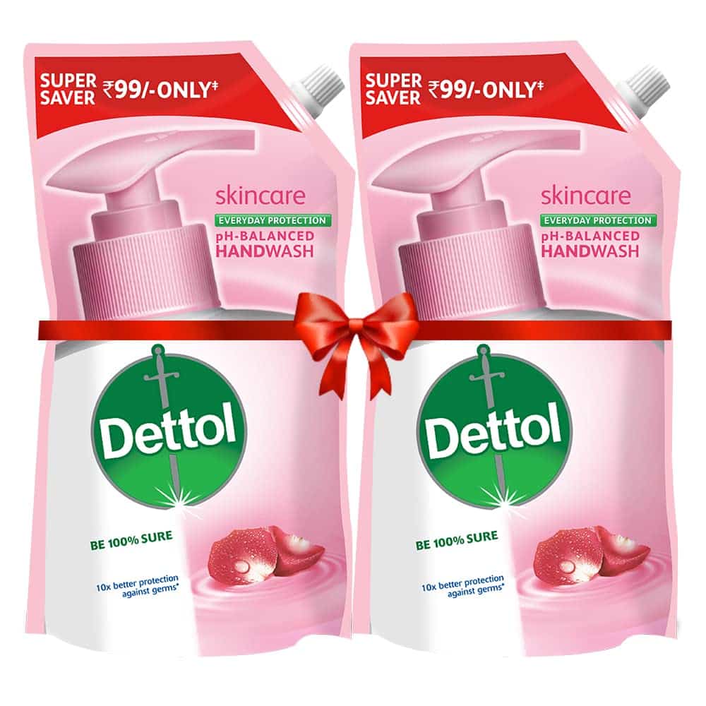 Dettol Liquid Handwash Refill “ Skincare Hand Wash- 675Ml (Pack Fo 2) | Ph Balanced | 10X Better Germ Protection