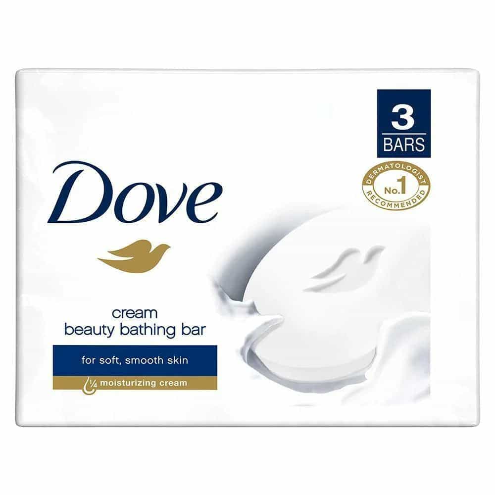 Dove Cream Beauty Bathing Bar 125 g (Pack of 3) 