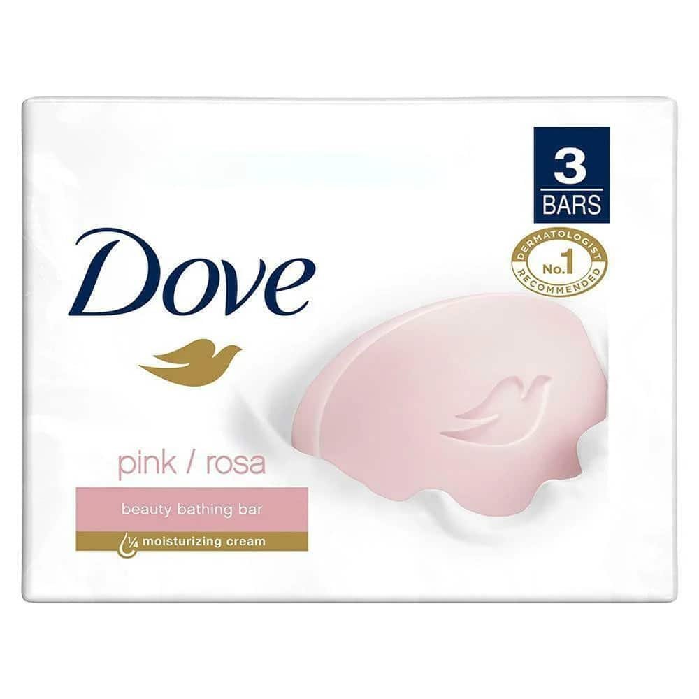 Dove Pink (Rosa) Beauty Bathing Bar 125 g (Pack of 3) 