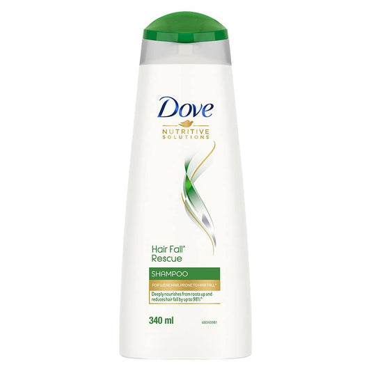 Dove Hair Fall Rescue Shampoo 340 Ml|| For Damaged Hair|| Hair Fall Control For Thicker Hair - Mild Daily Anti Hair Fall Shampoo For Men & Women