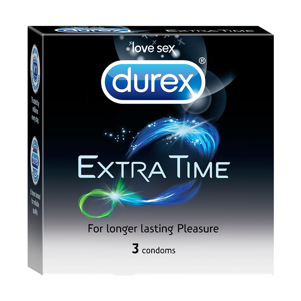 Durex Extra Time Condoms for Men - 3 