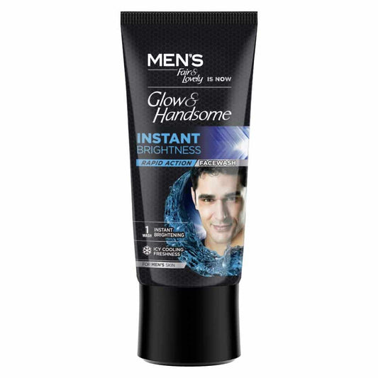 Fair & Lovely Glow & Handsome Instant Brightness Rapid Action Facewash 50g 