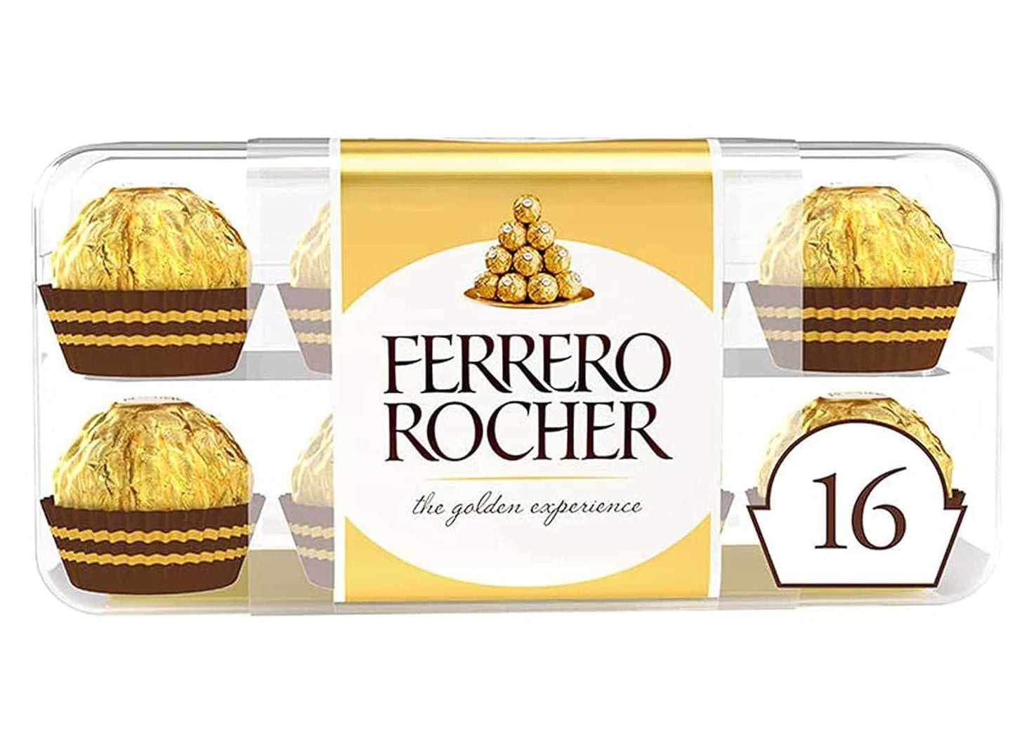 Ferrero Rocher, Exquisite Hazelnut and Milk Chocolate Premium Gift Box, 16 pieces (200 g) 