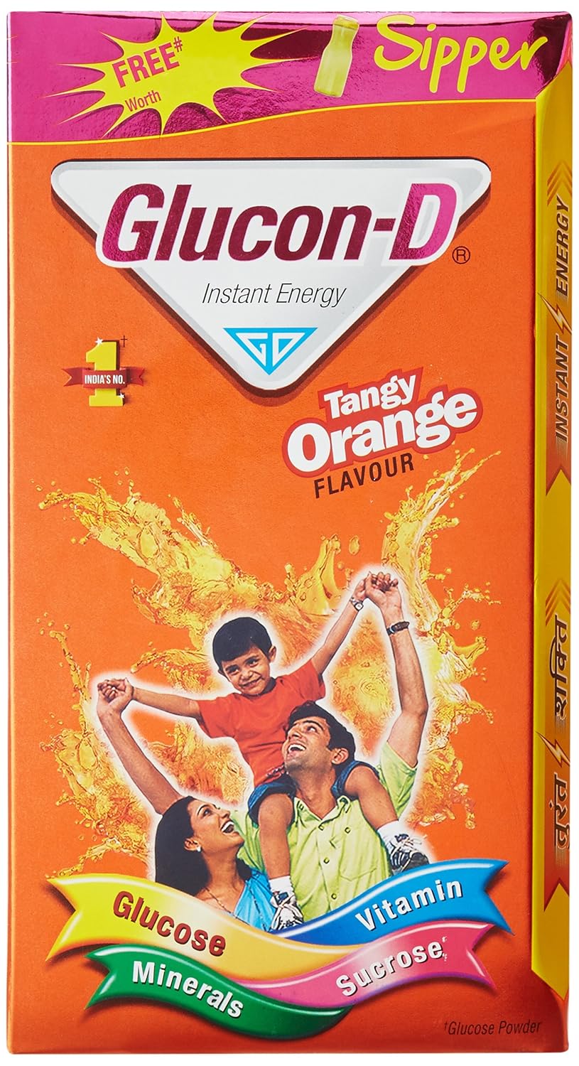 Glucon-D Instant Energy - 1 Kg (Orange) With Free Sipper Bottle