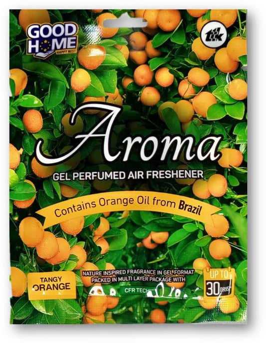 Good Home Aroma Gel Perfumed Air Freshener Tangy Orange Cfr Tech Up To 30 Days 10G (Unique)