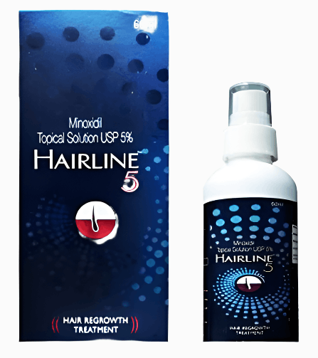 Hairline 5 Topical Solution | Hair Regrowth Treatment | Pack of 2- 60 ml Each 