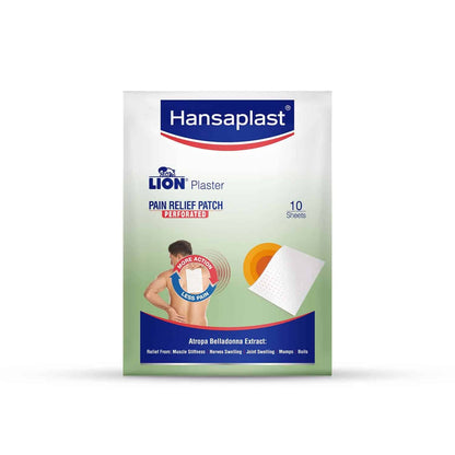 Hansaplast Lion Heat Plaster, Back and Neck Pain Relief Patches | Set of 30 pcs with 10 sheets in each 