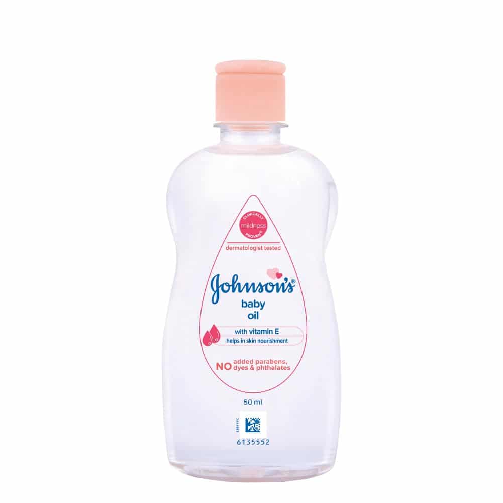 Johnson's Baby Oil with Vitamin E, 50ml