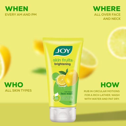 Joy Skin Fruits Lemon Brightening Face Wash 150Ml