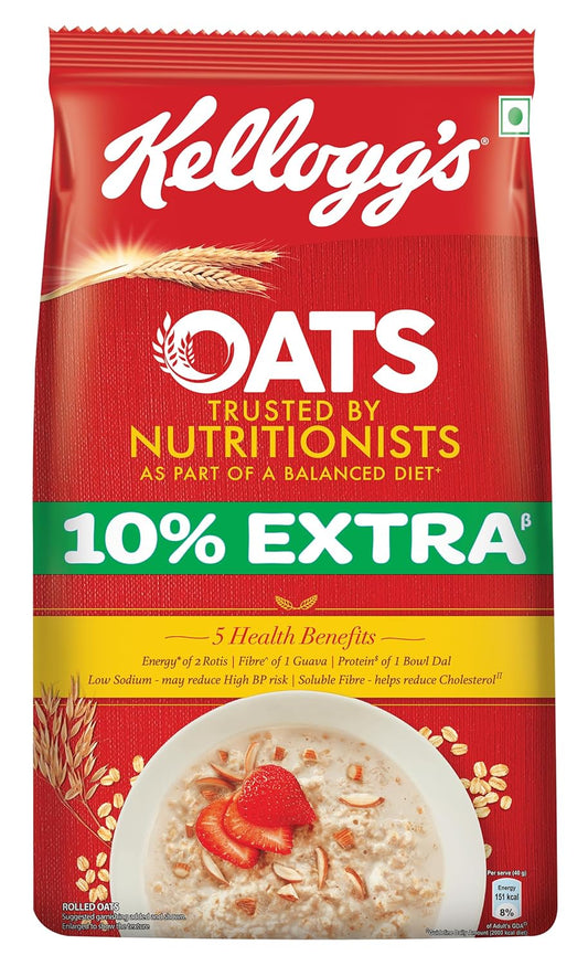 Kellogg'S Oats High In Protein And Fibre, Low In Sodium 900 Gm