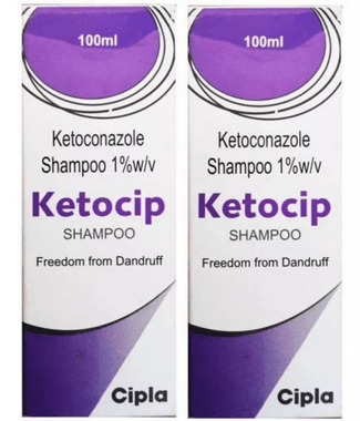 Ketocip Shampoo (100ml, Pack of 2)