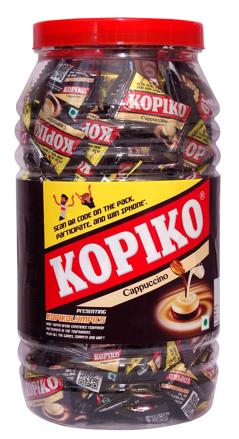 Kopiko Cappuccino Coffee Your Pocket Coffee 240Nos 840 Grams 1Jar