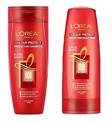 L'Oreal Paris 30 Wash Colour Protect Shampoo & Conditioner (Pack Of 2) With Ayur Product In Combo