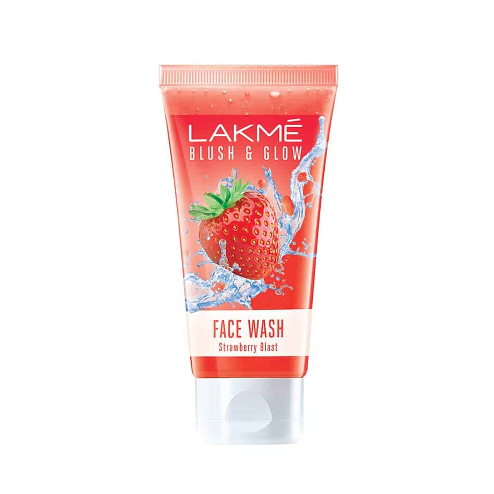 Lakme Blush & Glow Strawberry Freshness Gel Face Wash with Strawberry Extracts, 150 g 