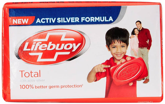 Lifebuoy Total Soap Bar, 125g (Pack of 4) 