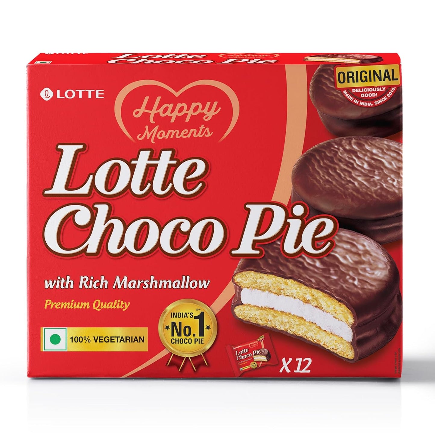 Lotte Choco Pie (Pack Of 12), 336G