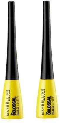 MAYBELLINE NEW YORK BOLD EYE LINER EACH 3ML X 2PCS 6 ml (Black) 