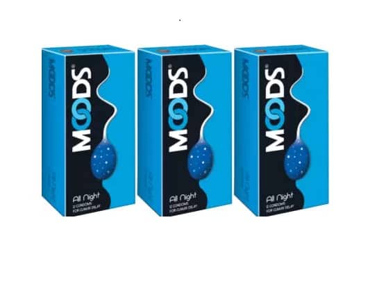 Moods All Night -12's Condom (Pack of 3) 