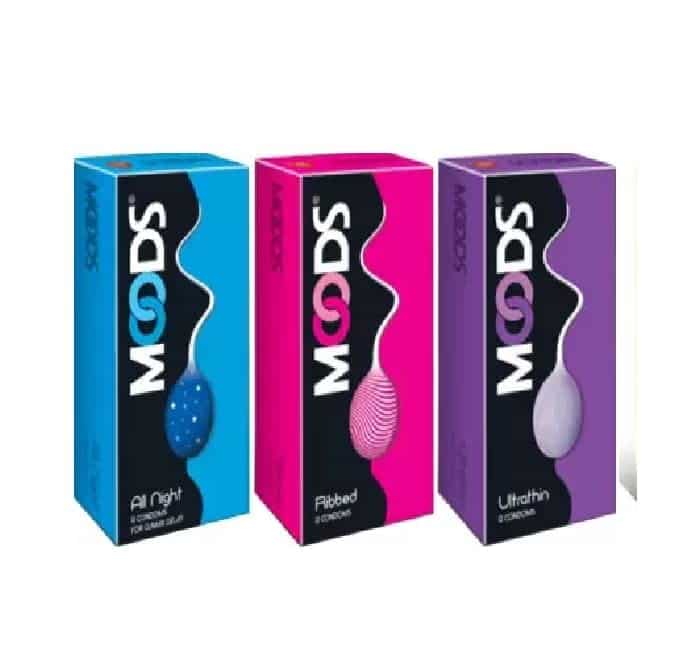 Moods Condom Combo All Night+Ultrathin+Ribbed,12's (Set of 3) 