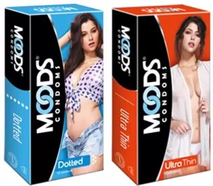 Moods Dotted+Ultrathin Condom -10's(Pack of 2) 