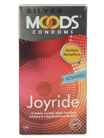 Moods Silver Condoms - 12 Count (Joyride) 