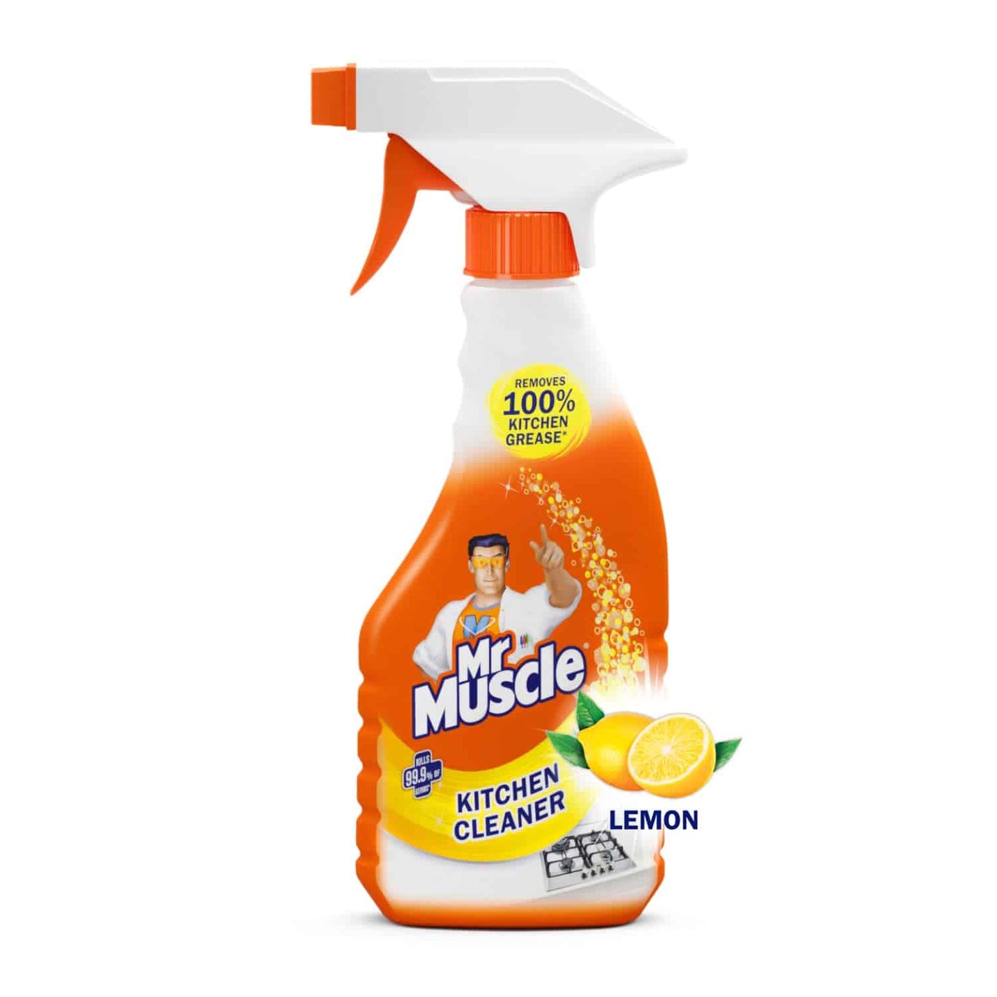 Mr Muscle Kitchen Cleaner - 200ml Bottle (Lemon) 