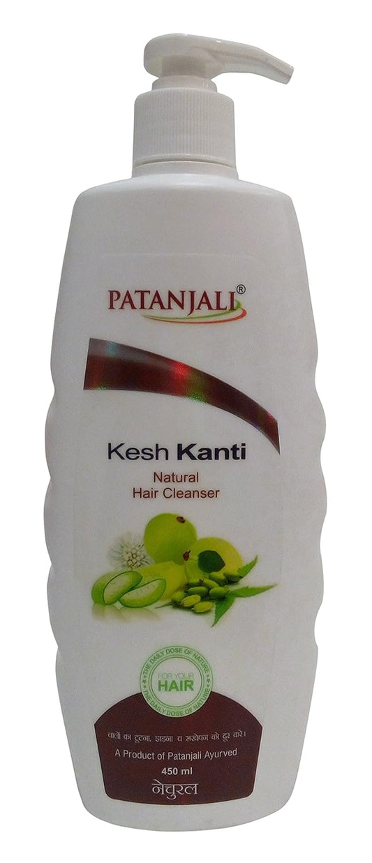 Patanjali Kesh Kanti Hair Cleanser, Natural, 450ml Bottle 