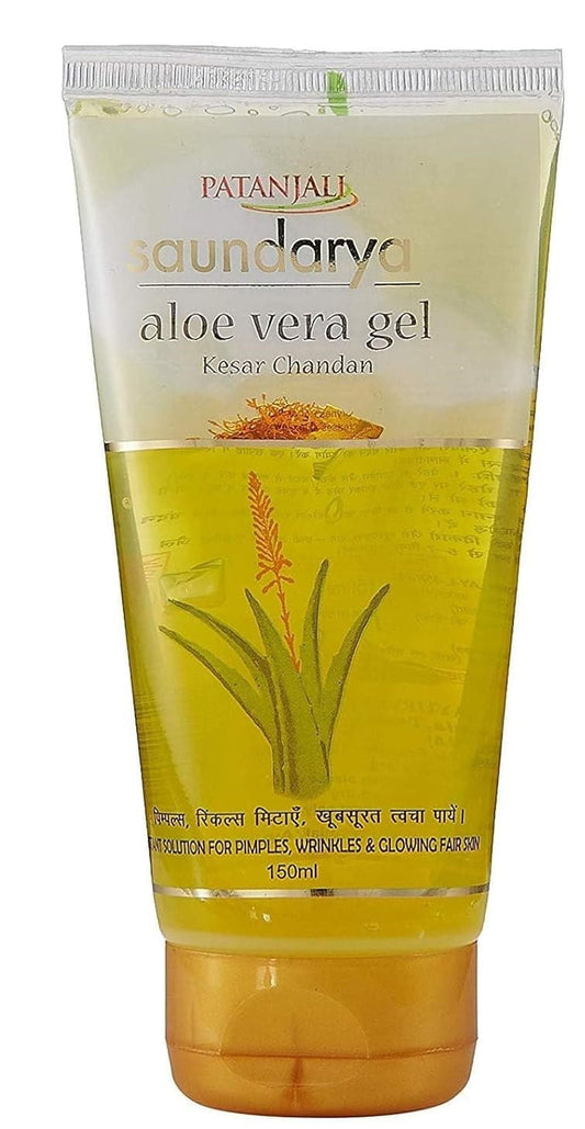 Patanjali Saundarya Aloe Vera Gel With Kesar Chandan, 150Ml